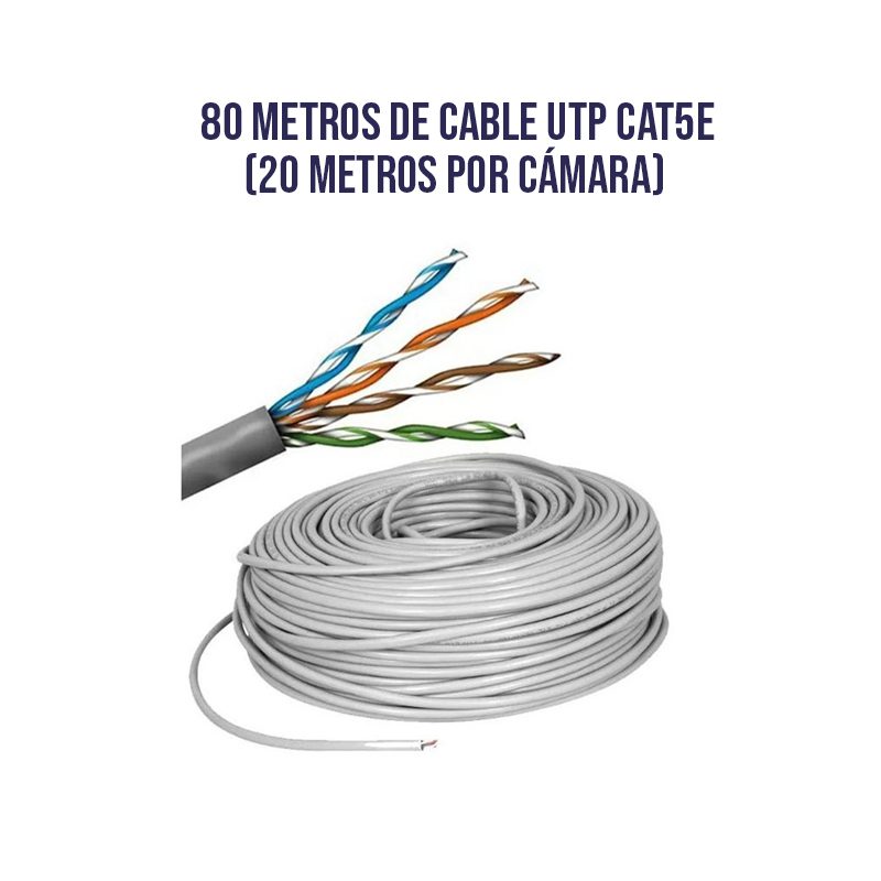 Kit de 4 Cámaras 2MP 1080P DAHUA